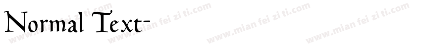Normal Text字体转换